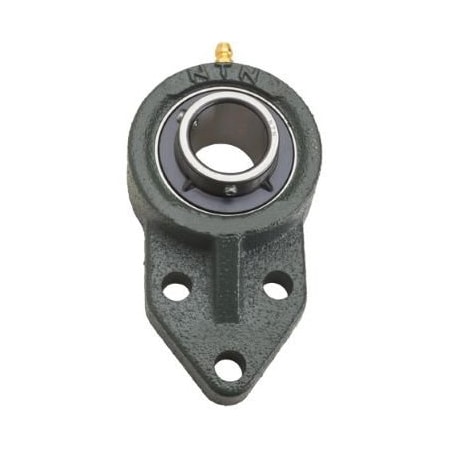 Ntn Mounted Unit Cast Iron, Wide Inner Ring, Set Screw Type, 3-Bolt Bracket Flange UCFH207-104T